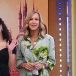 Lara’s green floral shirtdress on Good Morning America