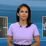 Laura’s lilac short sleeve sheath dress on Today