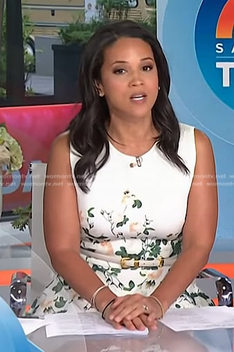 Laura's white floral dress on Today