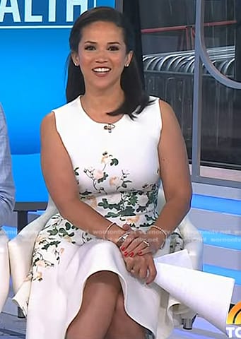 Laura’s white floral dress on Today