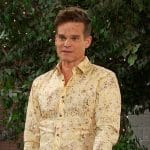 Leo’s yellow printed shirt on Days of our Lives