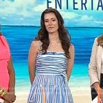 Lindsey Peers’s blue striped midi dress on Today