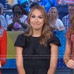 Lori’s black tie waist midi dress on Good Morning America