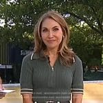 Lori’s green ribbed polo on Good Morning America