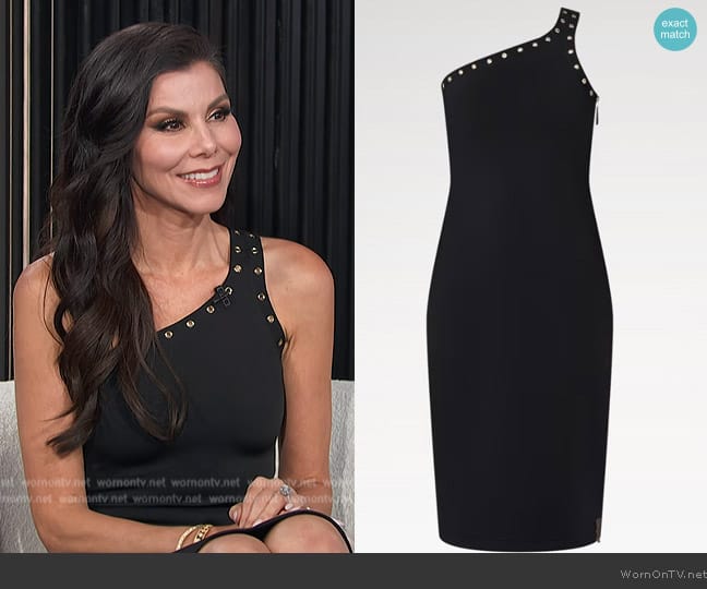 Louis Vuitton Eyelet Trim Dress worn by Heather Dubrow on E! News