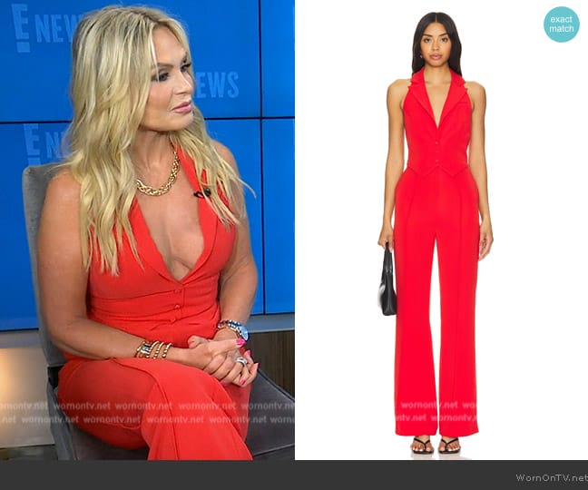 Lovers and Friends Elena Jumpsuit worn by Tamra Judge on E! News