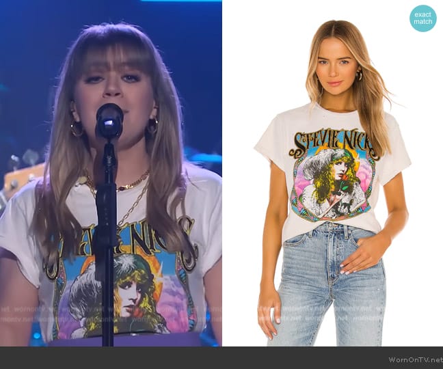 Madeworn Stevie Nicks Tee worn by Kelly Clarkson on The Kelly Clarkson Show