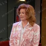 Maggie’s pink floral blazer on Days of our Lives