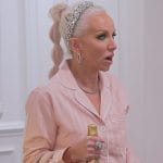 Margaret’s pink stripe pajamas on The Real Housewives of New Jersey