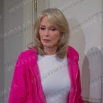 Marlena’s fuchsia pink zip hoodie on Days of our Lives