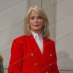 Marlena’s red double breasted blazer on Days of our Lives