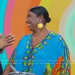 Melba Wilson’s blue printed kaftan on Good Morning America