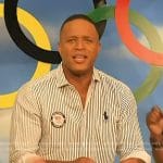 Craig Melvin’s striped shirt on Today