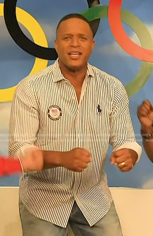 Craig Melvin's striped shirt on Today