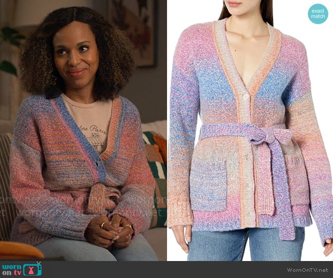 Michael Stars Merle Cardigan worn by Paige Alexander (Kerry Washington) on UnPrisoned