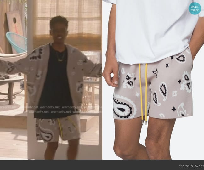 Mnml Paisley Knit Shorts worn by Tamia Cooper (Bre Z) on All American