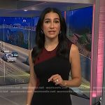 Morgan’s black and red colorblock sheath dress on NBC News Daily