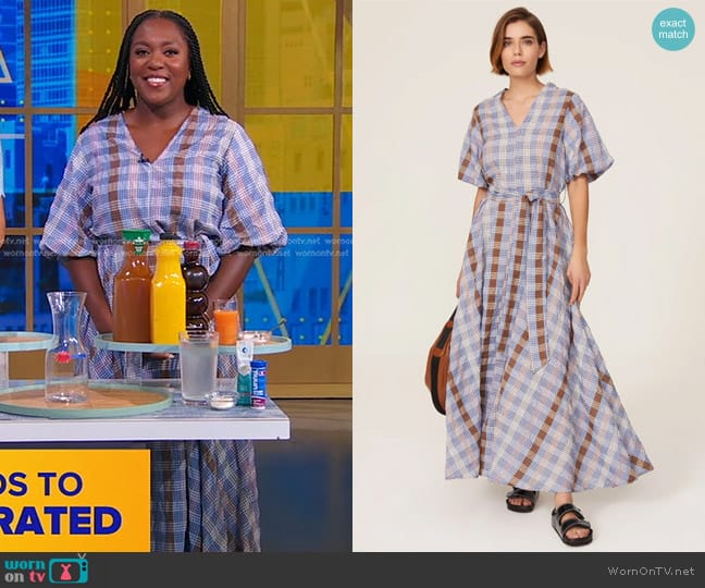 Munthe Vencer Dress worn by Maya Feller on Good Morning America