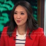 Nancy Chen’s red blazer on CBS Mornings