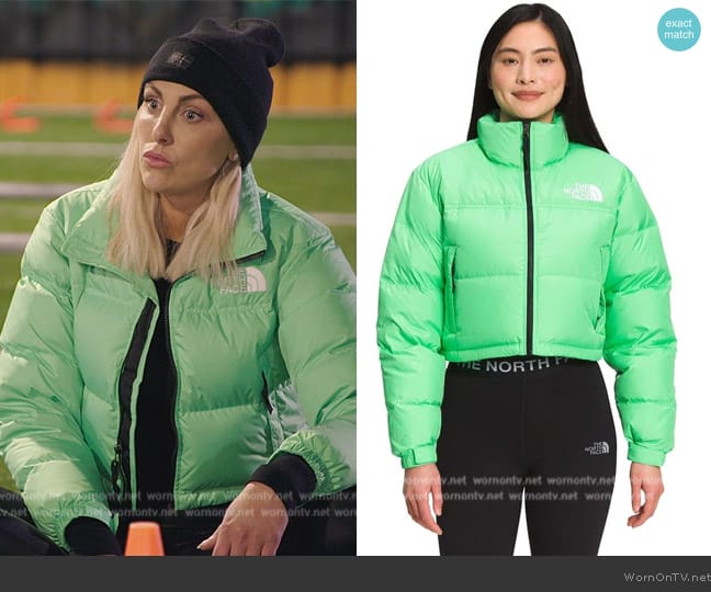 The North Face Nuptse Short Jacket worn by Gina Kirschenheiter on The Real Housewives of Orange County