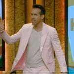 Ryan Reynolds’s pink cotton blazer and pants on Live with Kelly and Mark