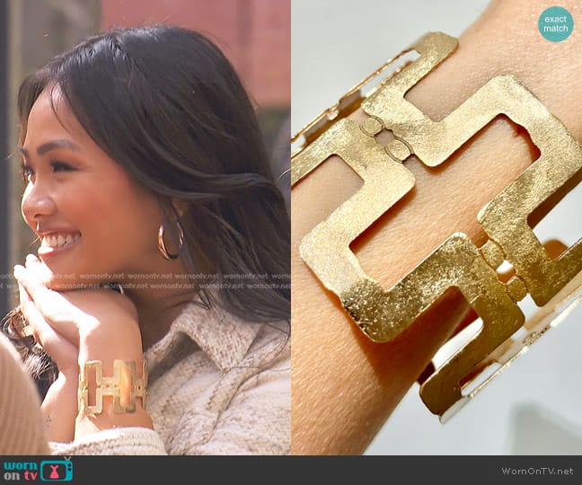 Parravi Jewelry Scottsdale Cuff worn by Jenn Tran on The Bachelorette