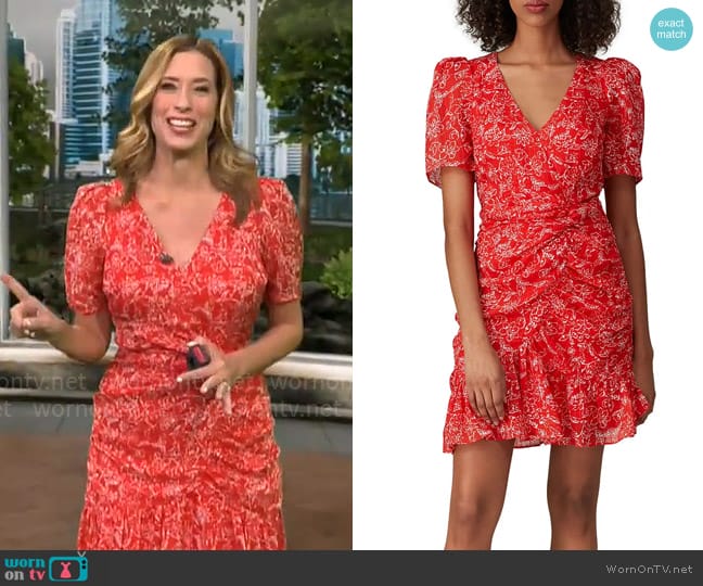 Parker Krislyn Dress worn by Stephanie Abrams on CBS Mornings