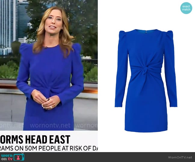 Pinko Belinda Dress worn by Stephanie Abrams on CBS Mornings