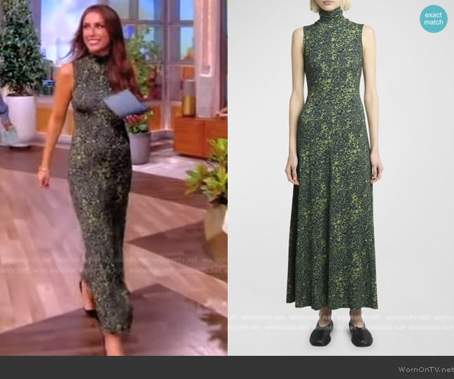 Proenza Schouler Jamie Shadow Dress worn by Alyssa Farah Griffin on The View