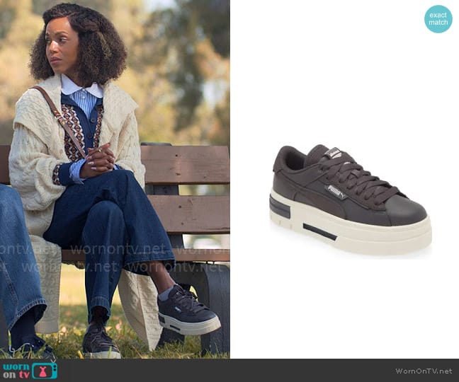 Puma Mayze Platform Sneaker in Dark Coal worn by Paige Alexander (Kerry Washington) on UnPrisoned