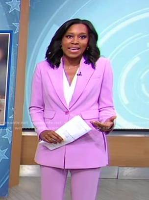 Rashel's pink blazer on Good Morning America