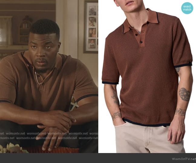 Rag and Bone Harvey Polo worn by Spencer James (Daniel Ezra) on All American