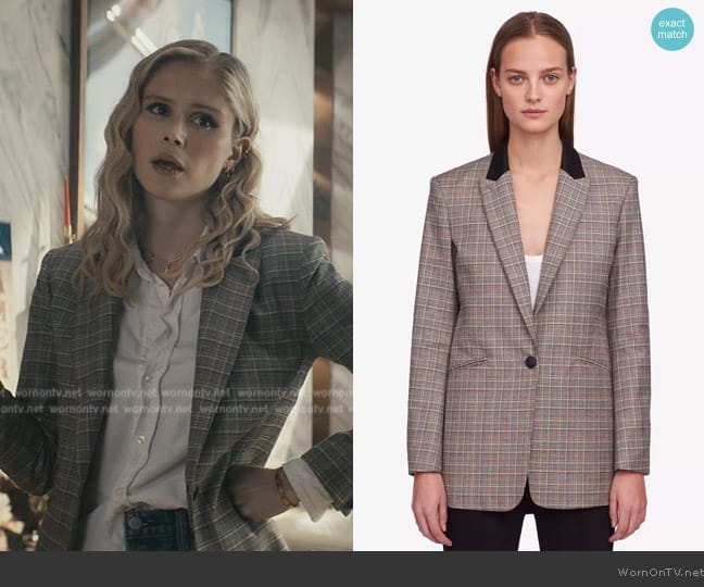 Rag and Bone Ridley Peaked Lapel Blazer worn by Annie January (Erin Moriarty) on The Boys