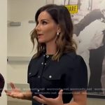 Rebecca’s navy utility shirtdress on Good Morning America