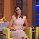 Rebecca’s orange tweed dress on Good Morning America