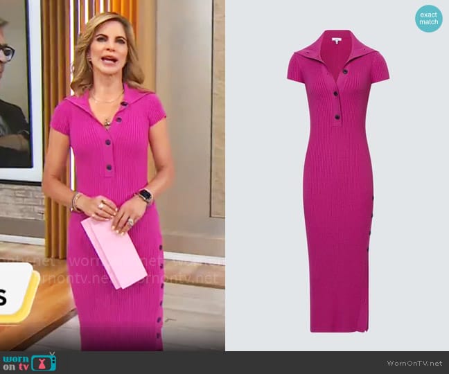 Reiss Mason Dress worn by Natalie Morales on CBS Mornings