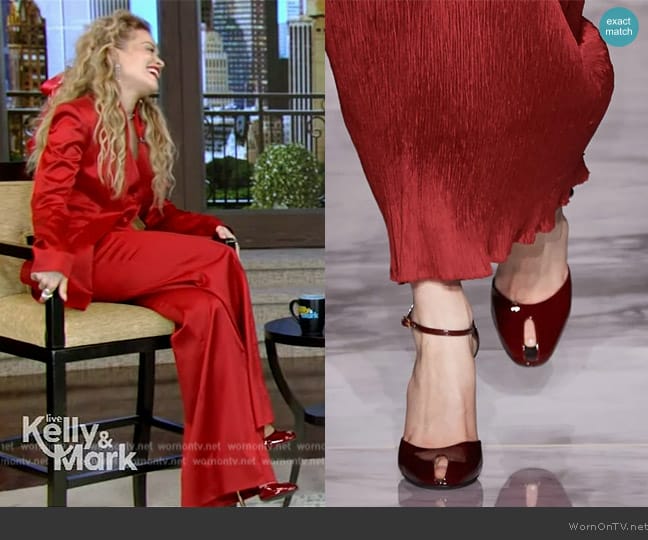 Roberto Cavalli 2024 Fall Collection worn by Rita Orta on Live with Kelly and Mark