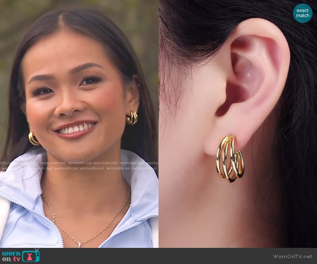 Robyn Rhodes Mocco Earrings worn by Jenn Tran on The Bachelorette