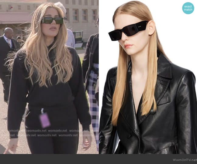 Khloe’s black sunglasses on The Kardashians