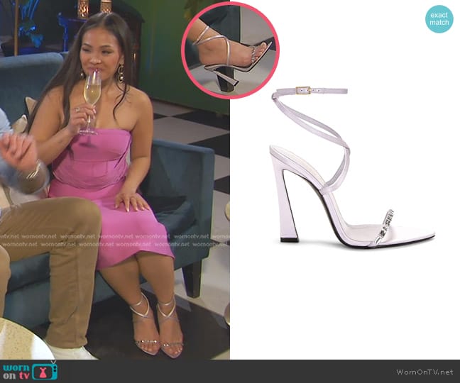 Saint Laurent Gippy Sandal worn by Jenn Tran on The Bachelorette