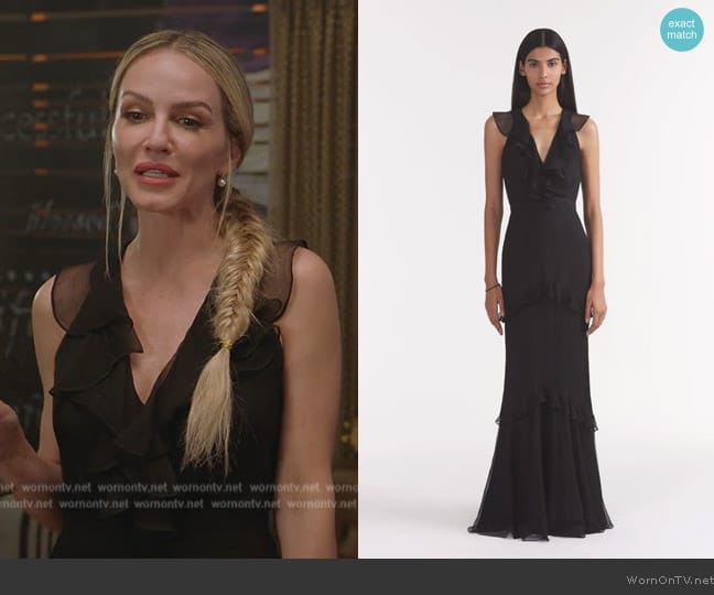 Saloni Rita Dress in Black worn by Laura Baker (Monet Mazur) on All American