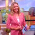 Sara’s pink double breasted blazer on The View