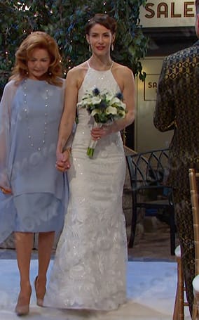 Sarah’s wedding dress on Days of our Lives