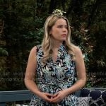 Sasha’s paisley print shirtdress on General Hospital