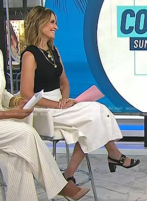 Savannah’s black slingback heel sandals on Today