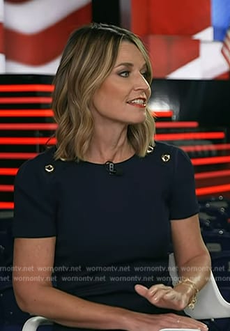 Savannah's button shoulder dress on Today