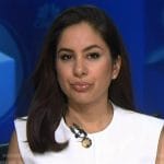 Seema Mody’s white button top on NBC News Daily