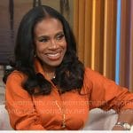 Sheryl Lee Ralph’s orange shirtdress on CBS Mornings