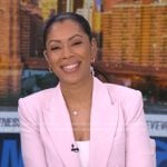 Shirleen's pink double breasted blazer on Good Morning America