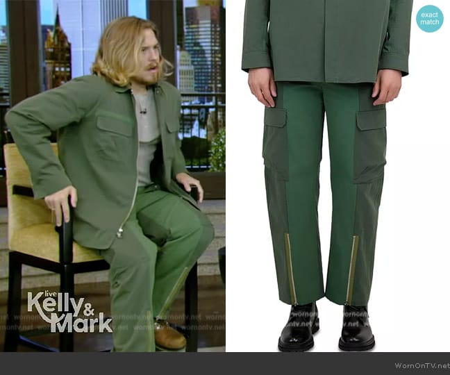 Simkhai James Surplus Cargo Pants worn by Dylan Sprouse on Live with Kelly and Mark